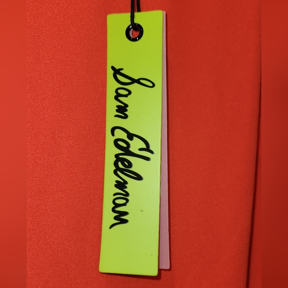 🍀❤️ NWT-SAM EDELMAN-Side-Cut-Ou-Ruffle Hem Dress - Picture 7 of 9